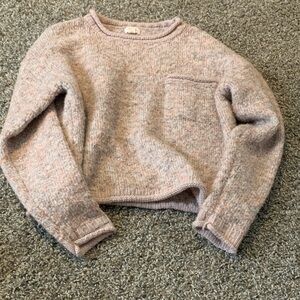 a.n.a Women's Soft Pink Crew Neck Sweater